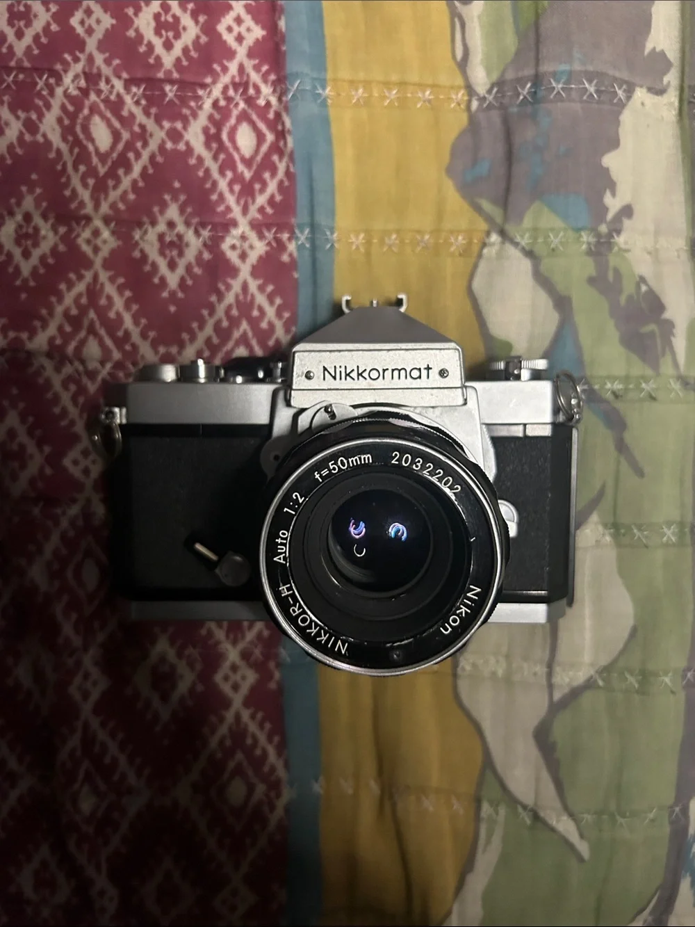 Vintage Nikkormat FTn Film Camera - Black/Silver with bag (Nikon camera vintage)